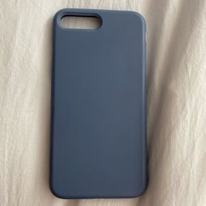 Blue iPhone 8 Plus phone case - silicone